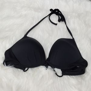 Sun Ocean Sand Black Halter Neck Bikini Top